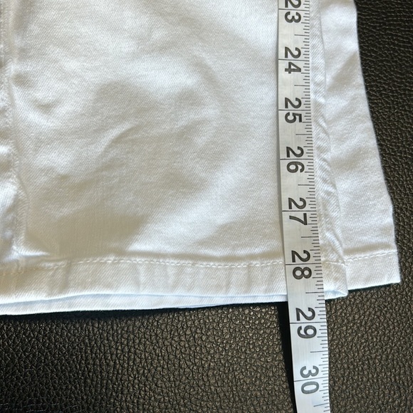 Eileen Fisher White Denim Skinny Organic Cotton Blend Straight Jean Sz 8 - Picture 13 of 13